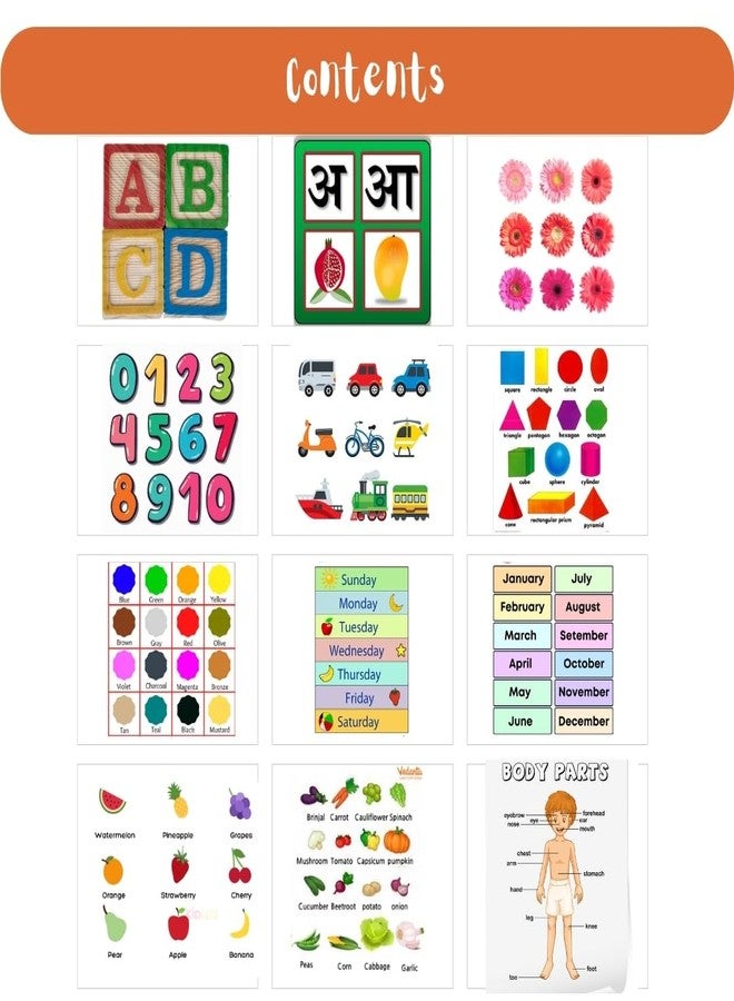 Keshav Creation Cotton Kids Abcd Learning Toys Cushion Best For Birthday Gift, Gold Colour Kids Learning Cushion Book (Gold) - Image 4